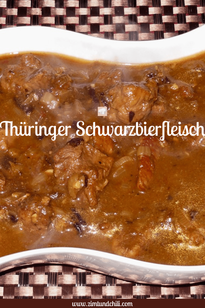 - Thüringer Schwarzbierfleisch - Schwarzbierfleisch - Gulasch - Bier - Schwarzbier - Haupgericht - Rezept - Winterküche - Herbstküche - einfach - Fleisch