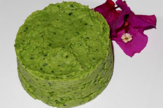 Rezepte: Beilagen: Erbsen-Minz-Püree - vegan