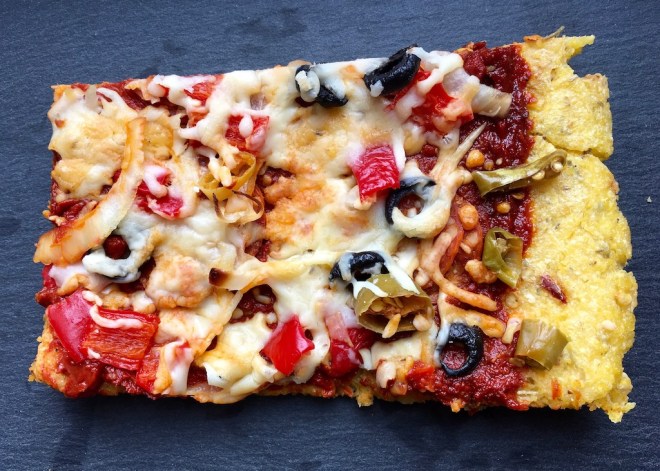 Rezepte: Hauptgerichte: Polentapizza