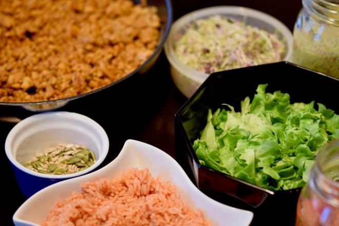 Rezepte: Hauptgerichte: Burrito-Bowl - die einzelnen Bestandteile