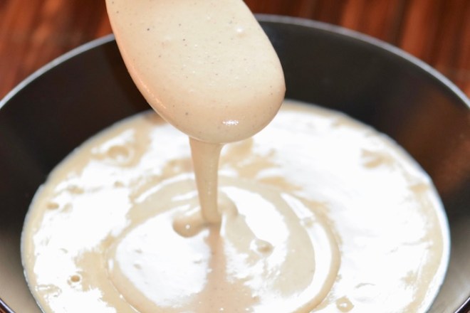 Rezepte: Dips & Saucen: Schmand, vegan, auf Löffel