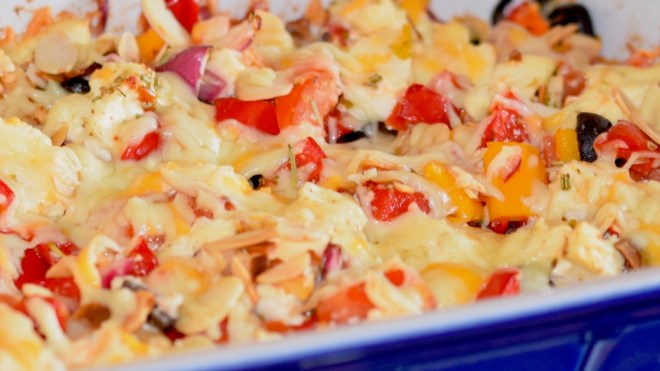 Rezepte: Beilagen: Mediterraner Feta-Gratin in der Form