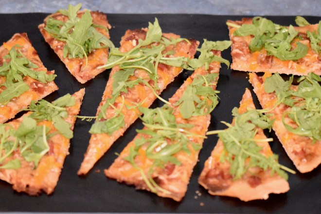 Flammkuchen - Kürbis - milchfrei - glutenfrei - Variante - Rezepte - einfach - Teig - Rucola