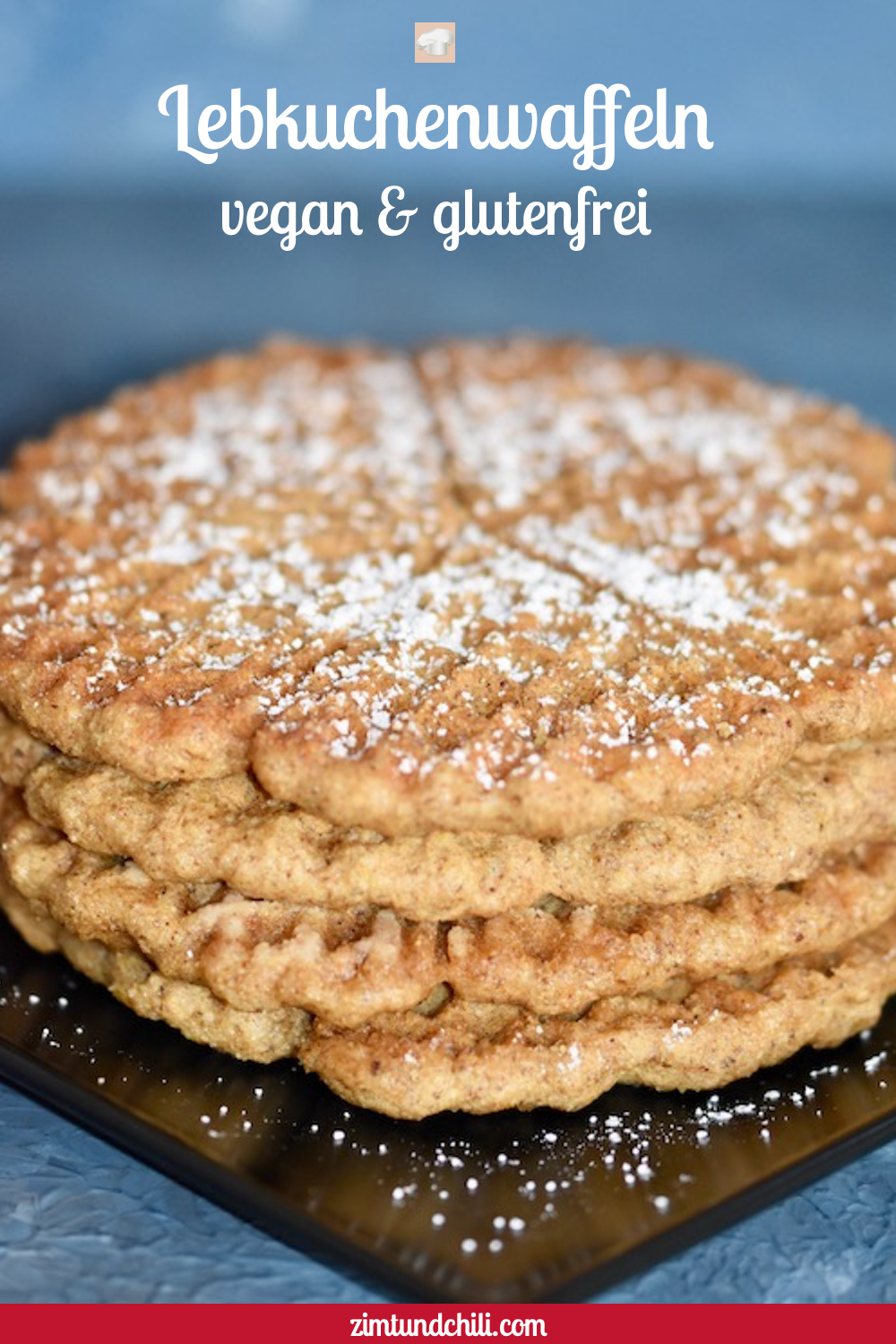 Lebkuchenwaffeln - Waffeln - Rezept - vegan - glutenfrei - ohne Ei - backen - ohne Butter - einfach - Rezept für Waffeln im Waffeleisen - Weihnachten - ohne Zucker - zuckerfrei - schnell - Grundrezept