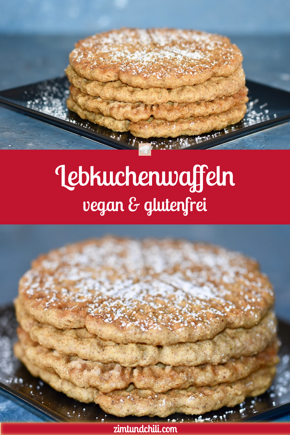 Lebkuchenwaffeln - Waffeln - Rezept - vegan - glutenfrei - ohne Ei - backen - ohne Butter - einfach - Rezept für Waffeln im Waffeleisen - Weihnachten - ohne Zucker - zuckerfrei - schnell - Grundrezept