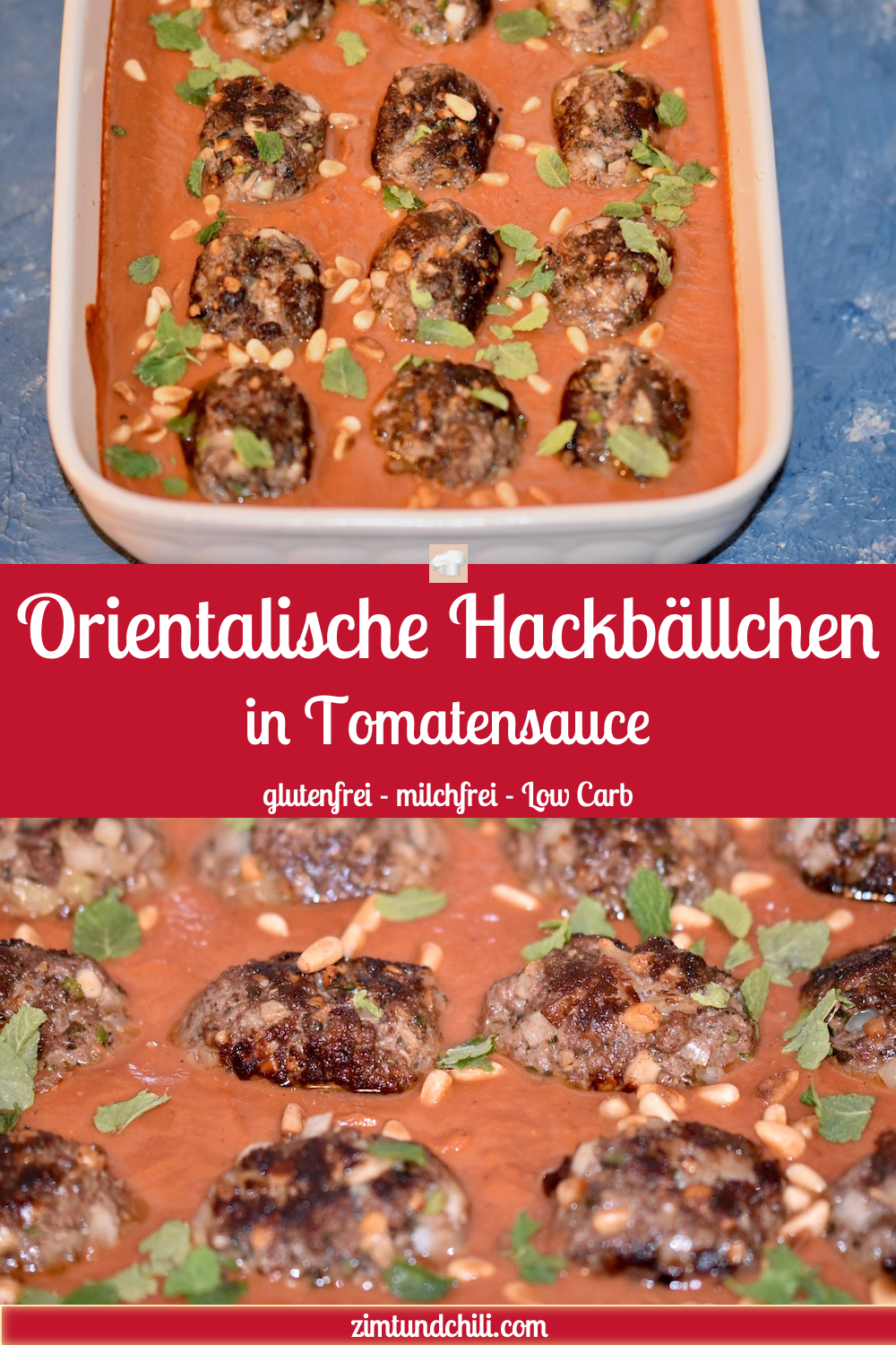 orientalische Hackbällchen in Tomatensauce - Hackbällchen - orientalisch - glutenfrei Tomatensauce - Köfte - Kofta - Rezept - levantinisch - arabisch - Frikadellen - türkisch - milchfrei - Lamm - Rind