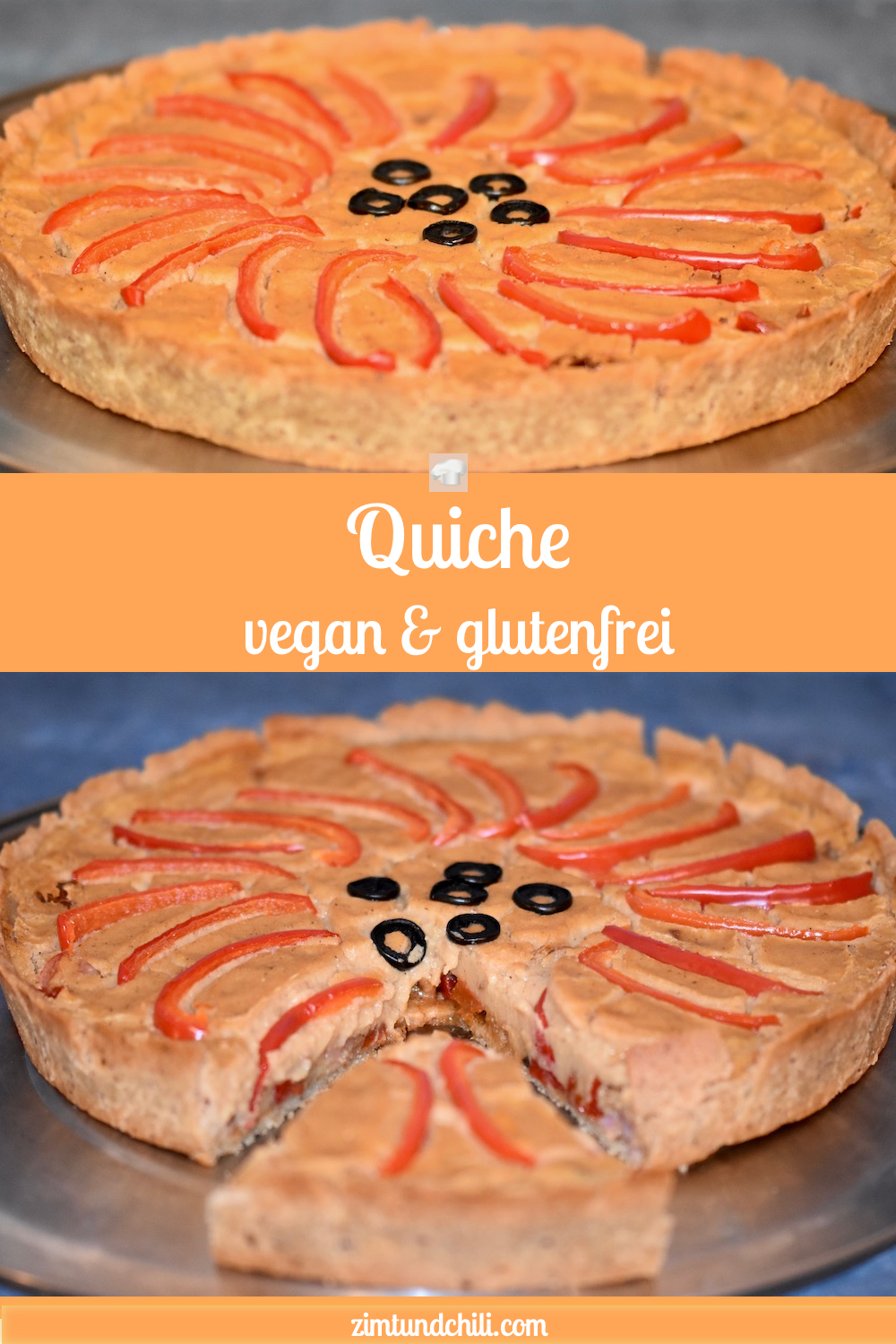 Quiche - glutenfrei - vegan - Teig - glutenfreier Teig - Rezept - Gemüse - Grundrezept - vegetarisch - ohne Ei - Tarte