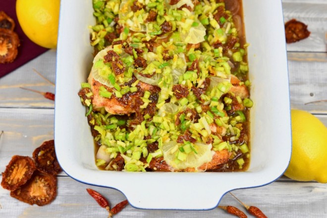 Limettenhuhn - Limetten Hähnchen - Limetten Hühnchen - Rezept - Ofen - Gremolata - Limetten - Huhn - glutenfrei - milchfrei - Clean Eating - Reis - Zitronen - einfach - Zitronenhuhn