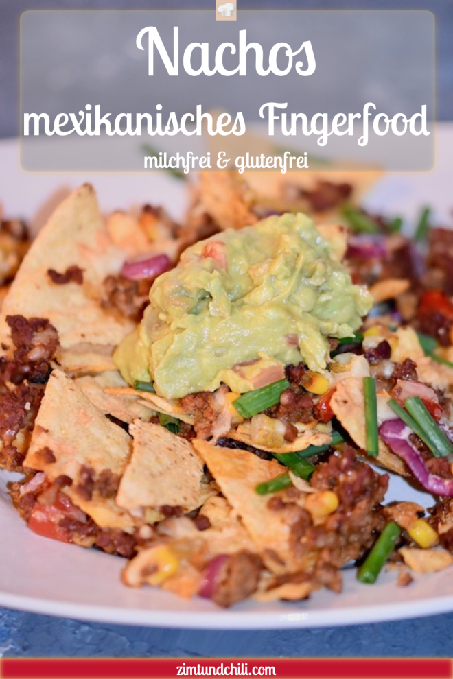 Nachos - mexikanisches Fingerfood - Snack - Taco-Chips - mexikanische Küche - Käse - überbacken - Hackfleisch - Sauce - einfach - selber machen - Rezept
