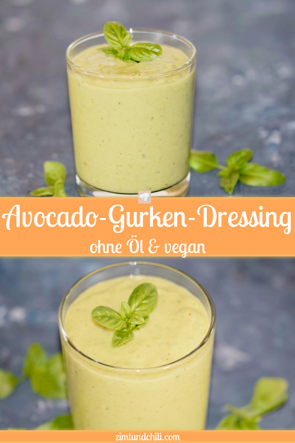 Avocado-Gurken-Dressing ohne Öl - Dressing - vegan - ohne Öl - Avocado - Gurke - Rezept - schnell - einfach - Low Carb - gesund - für Salat - cremig - Limetten - abnehmen