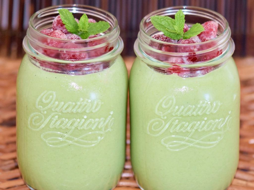 Birne-Chicorée-Smoothie - Smoothie - gesund - abnehmen - vegan - glutenfrei - grüne Smoothies - einfach - Rezept - Spinat - Frühstück - Getränk - Smoothie-Bowl