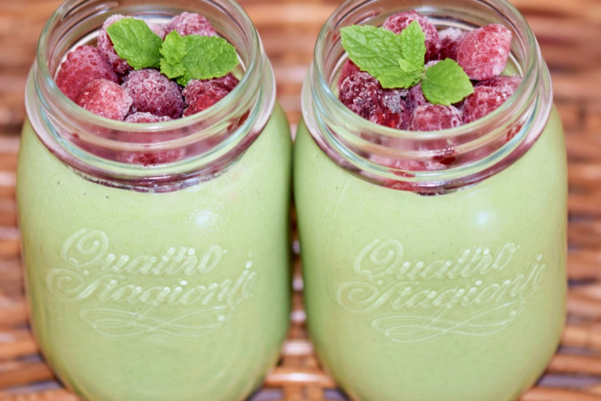 Birnen-Chicoreé-Smoothie - Smoothie - gesund - abnehmen - vegan - glutenfrei - grüne Smoothies - einfach - Rezept - Spinat - Frühstück - Getränk - Smoothie-Bowl