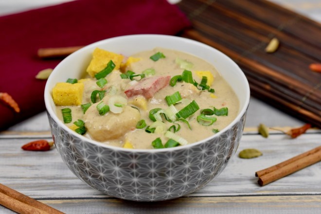 Massaman-Curry - vegan - Rezept - thailändische Küche - thailändisch - glutenfrei - einfach - Shan Tofu - selber machen - mit frischer Currypaste - Curry -thailändisches Curry - Thai Curry - mittelscharf - CleanEating