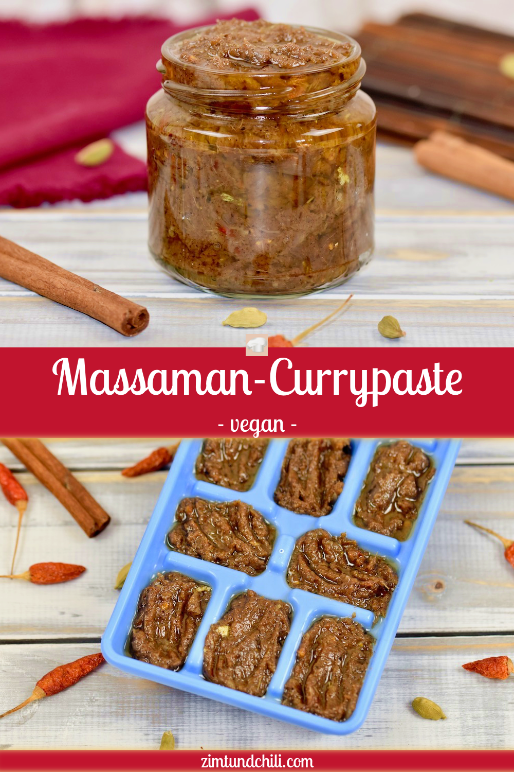 Massaman-Currypaste - vegan - Rezept - vegetarisch - glutenfrei - Clean Eating - thailändisch - thailändische Currypaste - thailändische Küche - einfach - mittelscharf - Massaman Curry - Currypaste - Prik Gäng Massaman