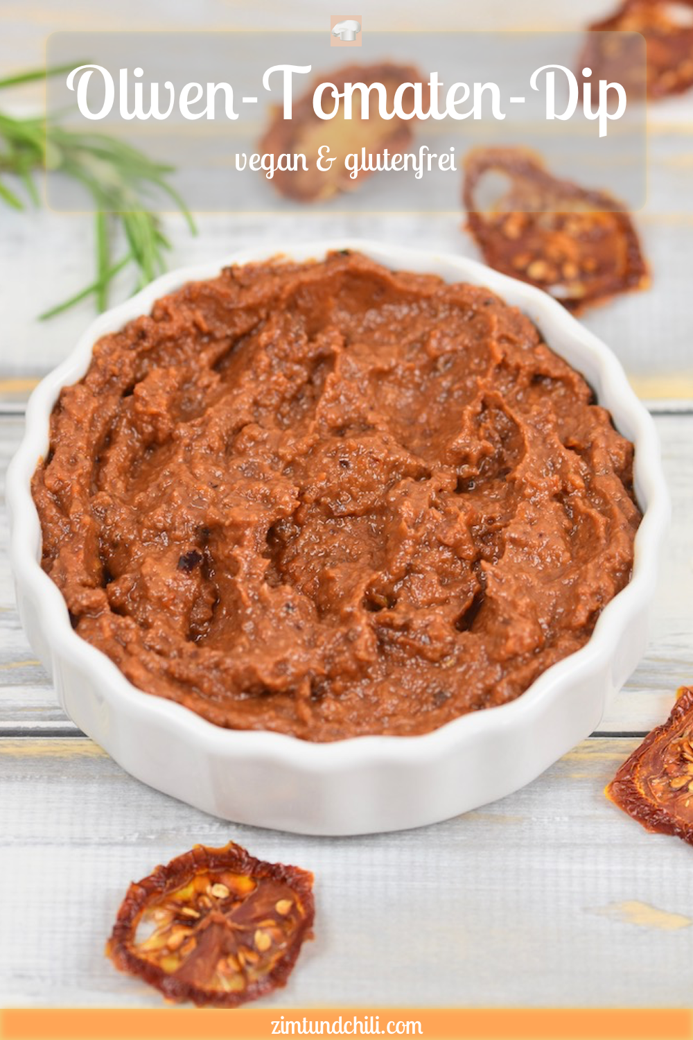 Oliven-Tomaten-Dip - Dip - Oliven-Tomaten-Creme - Rezept - vegan - glutenfrei - getrocknete Tomaten - Oliven - Brotaufstrich - schnell - einfach - grillen - Aufstrich - Low Carb - Clean Eating - mediterran - gesund