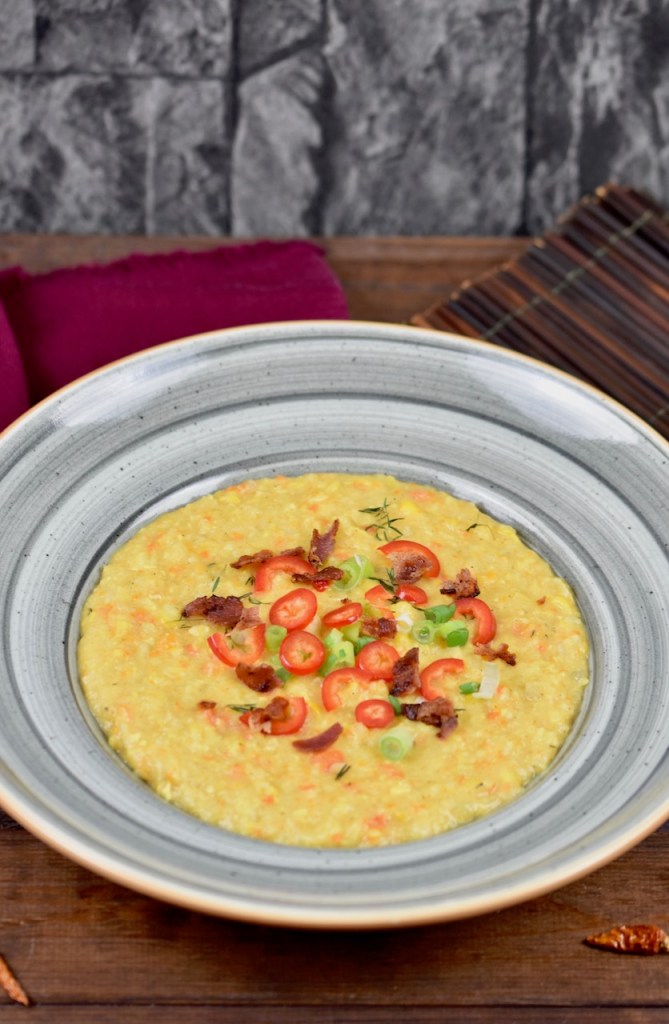 cremige Maissuppe mit Kokosmilch - Corn Chowder - Rezept - vegan - glutenfrei - amerikanisch - Maissuppe - einfach - gesund - Clean Eating - Slowcooker