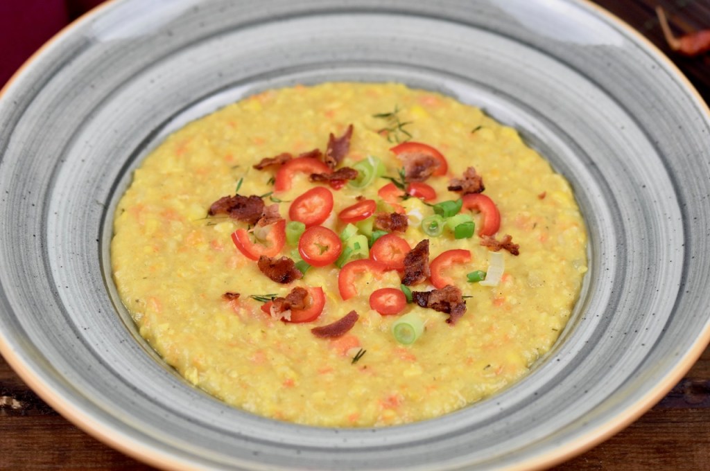 cremige Maissuppe mit Kokosmilch - Corn Chowder - Rezept - vegan - glutenfrei - amerikanisch - Maissuppe - einfach - gesund - Clean Eating - Slowcooker