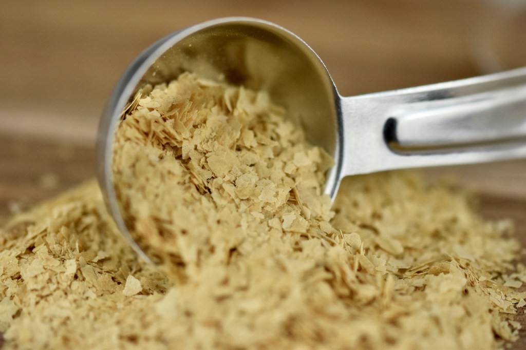 Hefeflocken lose. Nahaufnahme.