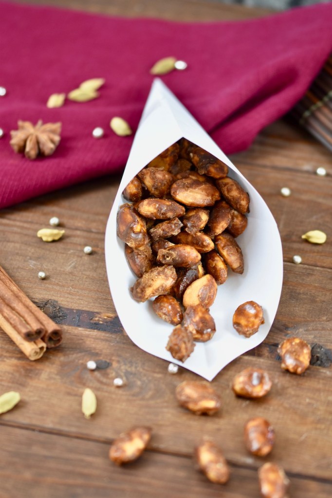 gebrannte Mandeln selber machen - mit Lebkuchengewürz - Rezept - gebrannte Mandeln - Weihnachten - wie auf dem Weihnachtsmarkt - Pfanne - einfach