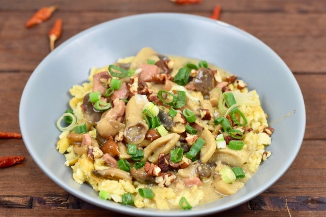 Spätzle in Pilzsauce - Rezept - glutenfrei - laktosefrei - Pilsauce - vegane Pilzsauce - Pasta - Champignons - Nudeln - Spätzle - Gericht