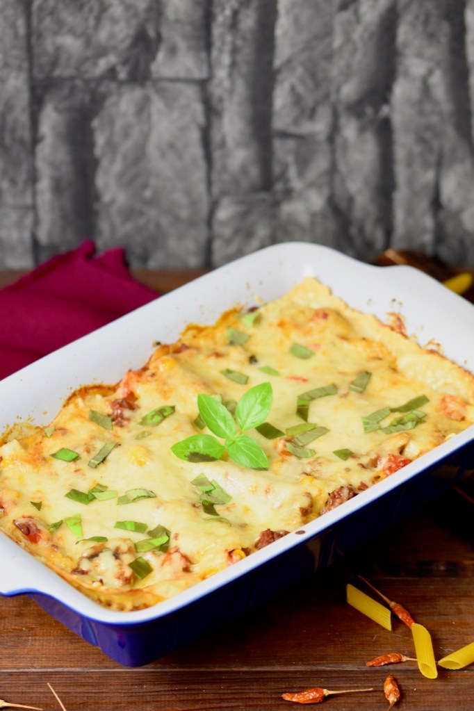 Lasagne Bolognese - milchfrei - glutenfrei - Rezept - Lasagne - italienisch - Bechamelsauce - Nudeln - Pasta - Gemüse - Hackfleisch
