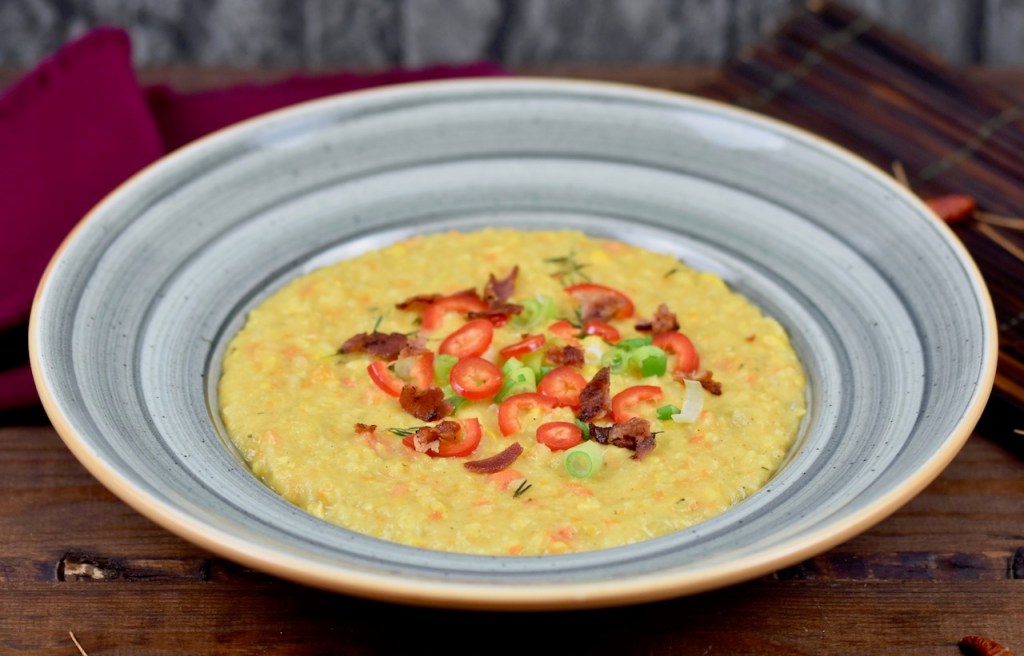 cremige Maissuppe mit Kokosmilch - Corn Chowder - Rezept - vegan - glutenfrei - amerikanisch - Maissuppe - einfach - gesund - Clean Eating - Slowcooker