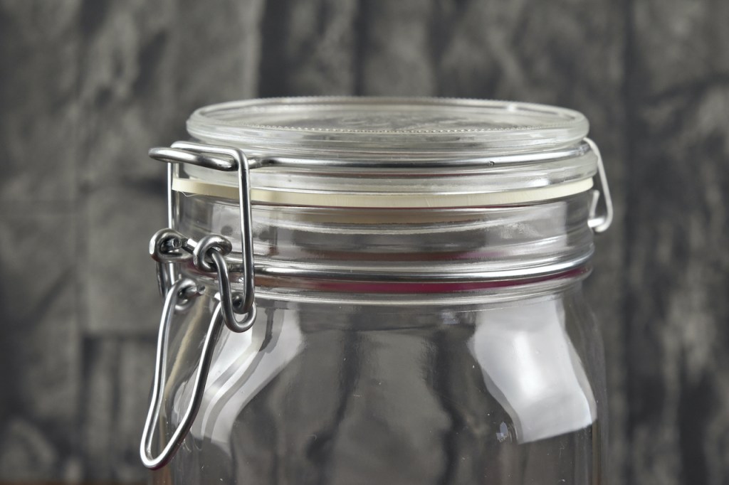 Einmachglas mit Gummidichtung