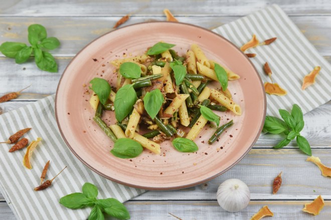 Zitronenpasta mit grünen Bohnen – Zimt &&nbsp;Chili