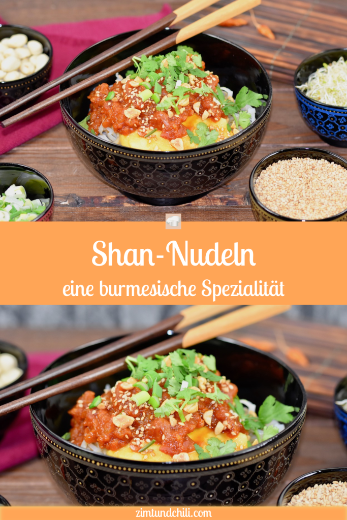 Shan-Nudeln - Rezept - glutenfrei - vegane Variante - burmesische Nudeln - asiatische Nudeln - Shan Khao Swé - Myanmar - burmesische Rezepte