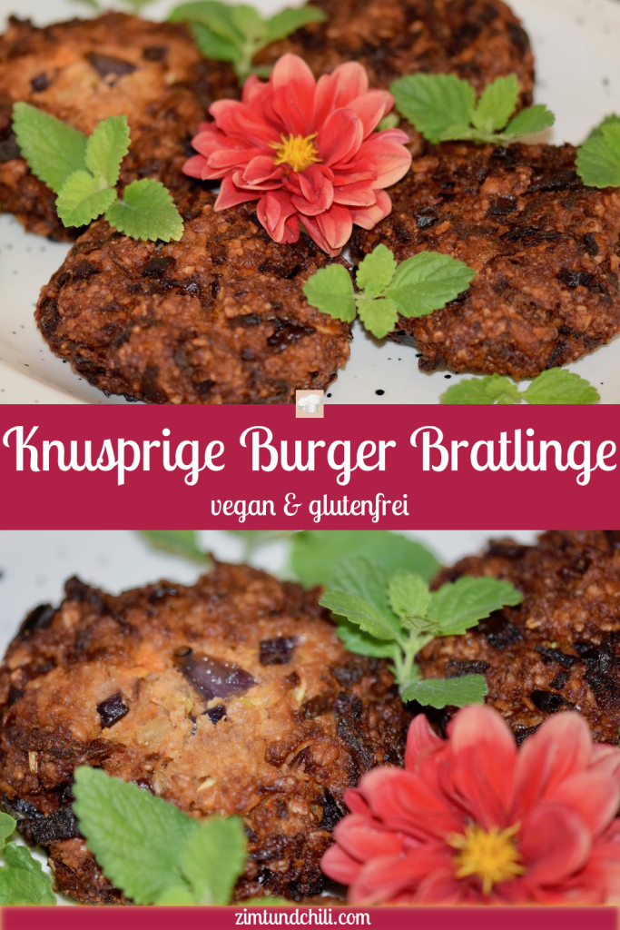 knusprige Burger Bratlinge - Burger Bratlinge - Rezept - vegan - glutenfrei - vegetarisch - Veggie Burger Bratlinge - gesund - Burger - Ideen - einfach - Zutaten - selber machen