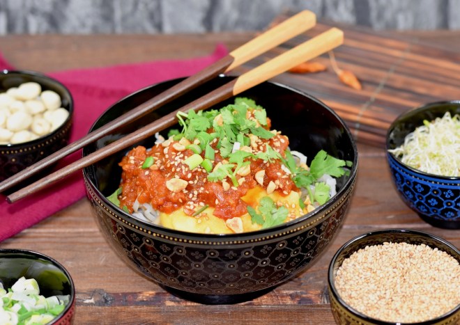 Shan-Nudeln / Burmesisches Rezept mit veganer&nbsp;Variante