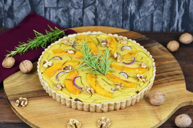 Kürbis-Quiche mit Walnüssen und&nbsp;Rosmarin