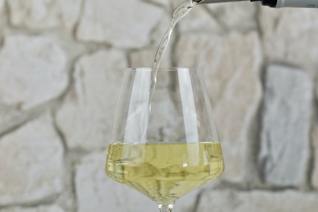 Weißwein im Glas