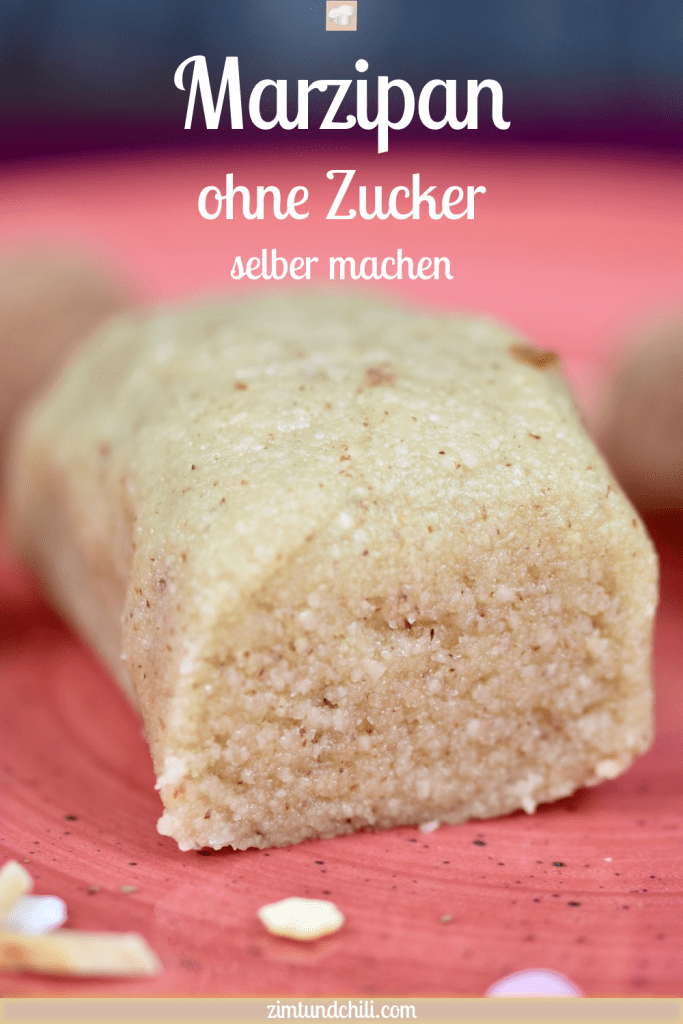 Marzipan selber machen - ohne Zucker - Rezept - Marzipan - weißes Marzipan - vegan - glutenfrei - selber herstellen - Mandelmehl - mit Rosenwasser - ohne Rosenwasser - zuckerfrei - Marzipankartoffeln - DIY
